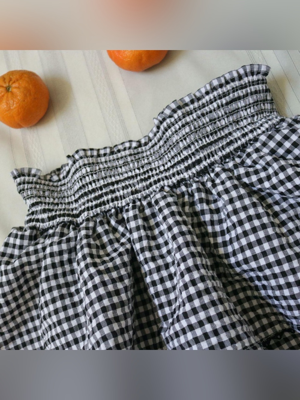 Sugarkiss black and white gingham ruffle tiered mini skirt - Picture 3 of 6
